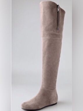 Sam Edelman Over-the-Knee Suede Boots in Taupe